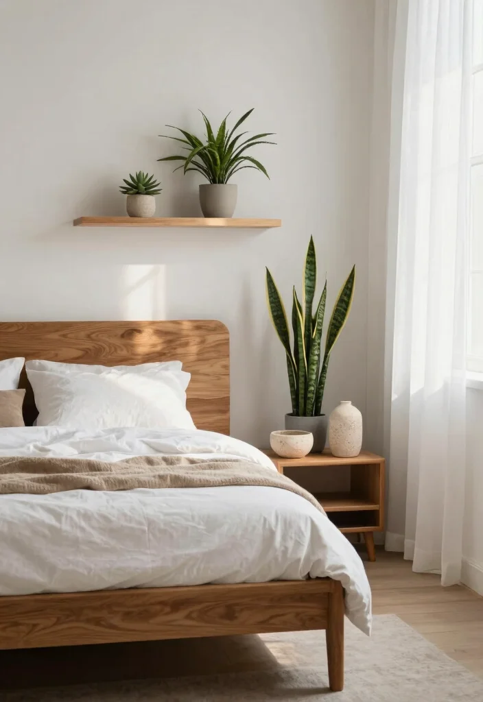 18 Main Bedroom Ideas Modern Clean Lines and Comfort - 5. Integrating Natural Elements 1