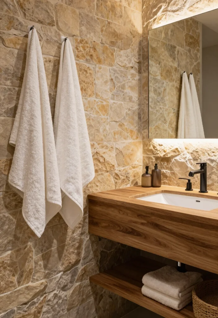 18 Trendy Modern Bathroom Ideas You Should Save - 15. Organic Textures 1