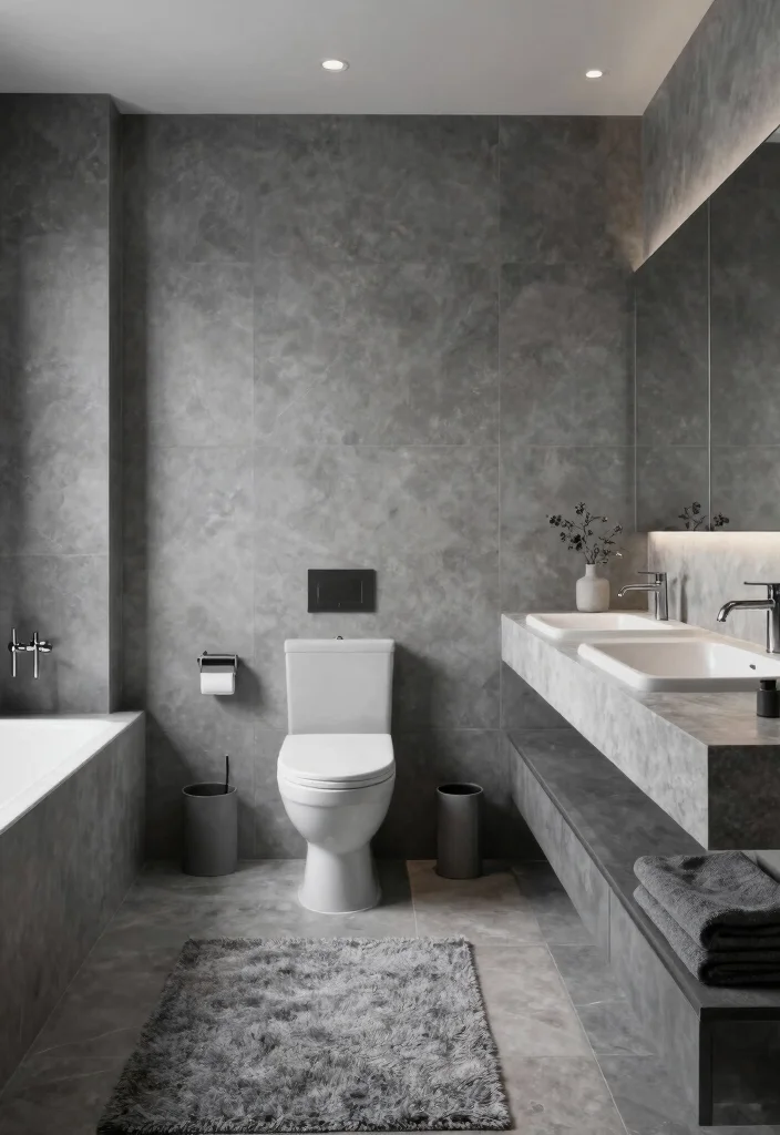 18 Trendy Modern Bathroom Ideas You Should Save - 16. Monochromatic Palettes 1