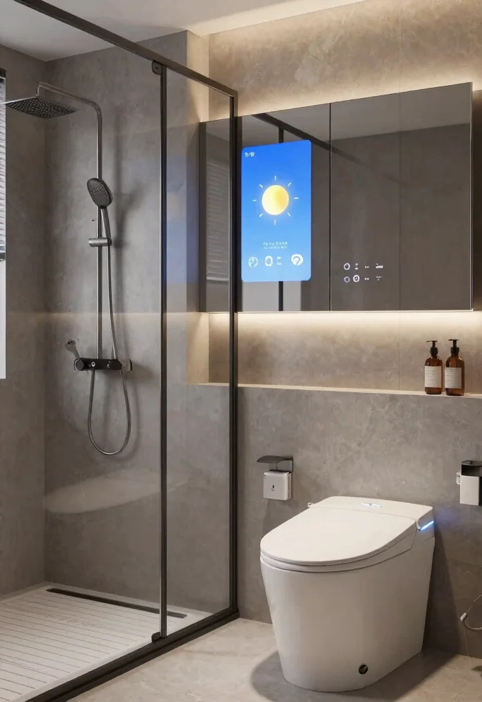 18 Trendy Modern Bathroom Ideas You Should Save - 7. Smart Technology Integration 1