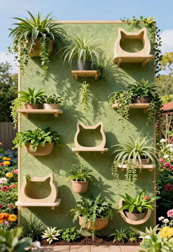 10 Outdoor Cat Room Ideas That Keep Indoor Cats Safe in Fresh Air - 1. Vertical Garden Cat Catio 1
