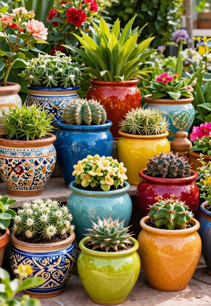 12 Big Outdoor Pots for Plants Ideas That Don't Crack - 6. Glazed Ceramic Pots 1