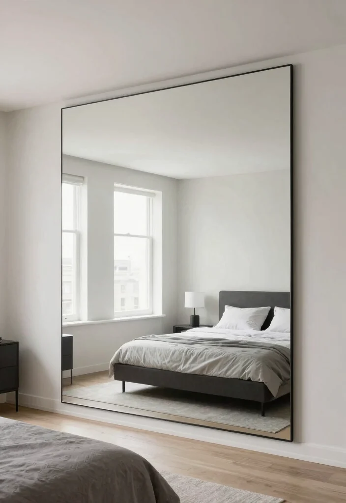12 Ceiling Mirror Above Bed Ideas That Mount Safely Without Falling Risk - 12. Full-Length Ceiling Mirrors 1