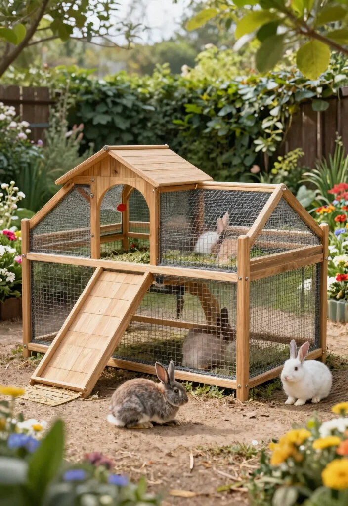 12 Outdoor Rabbit Cage Ideas That Protect From Weather and Predators - 12. The Custom-Built Rabbit Enclosure 1