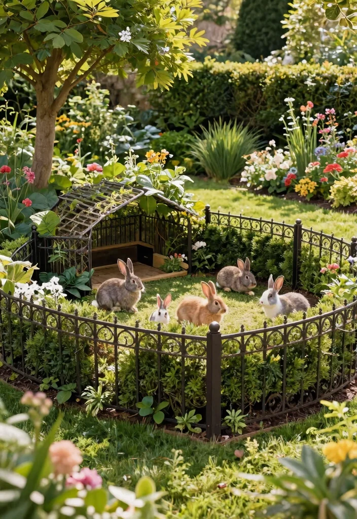 12 Outdoor Rabbit Cage Ideas That Protect From Weather and Predators - 8. The Elegant Rabbit Run 1