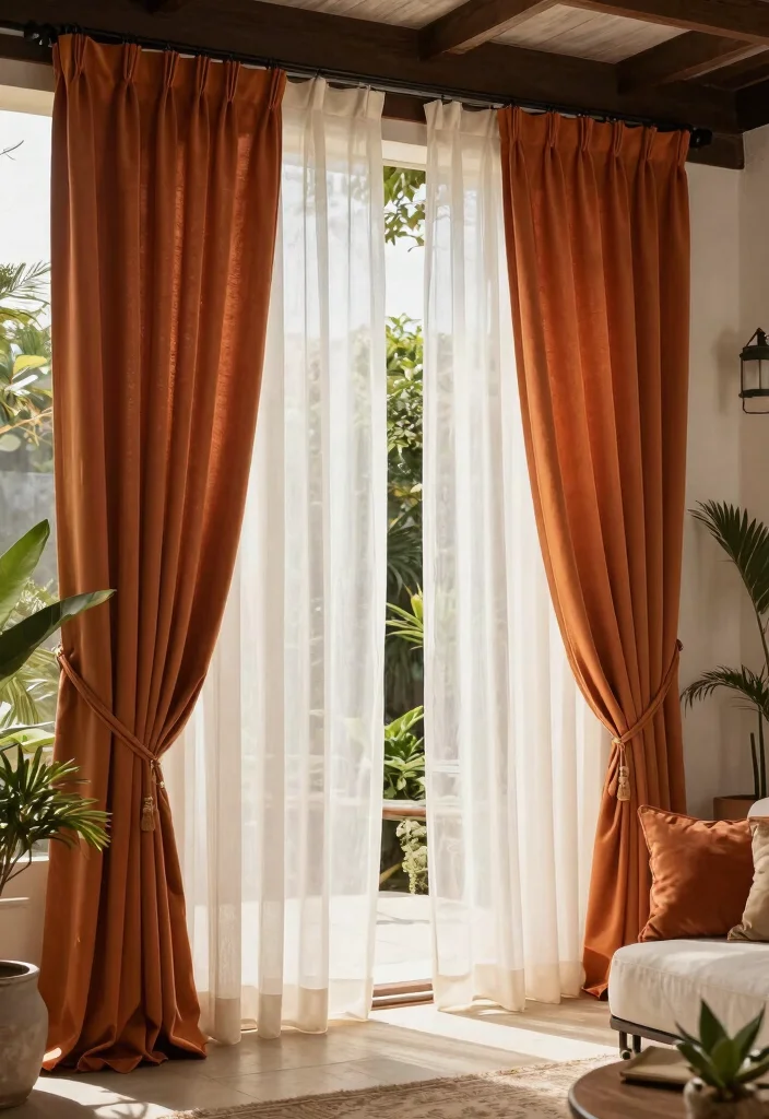 12 Patio Door Blinds Ideas That Block Heat Without Drilling - 12. Layered Treatments for Maximum Effect 1