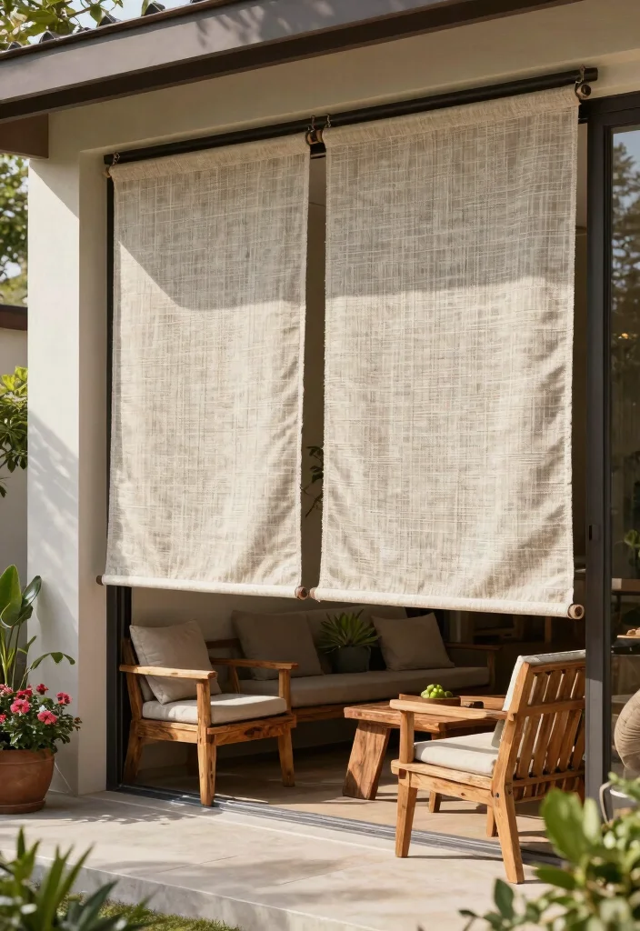 12 Patio Door Blinds Ideas That Block Heat Without Drilling - 8. Eco-Friendly Shades for Sustainable Living 1