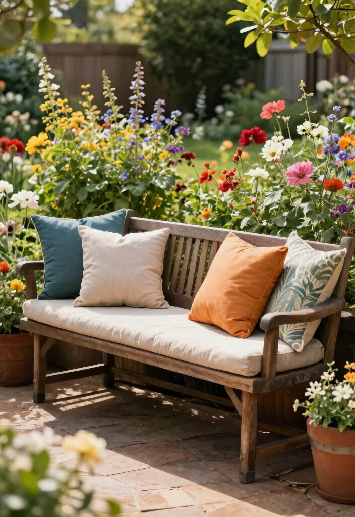 12 Wine Barrel Planter Ideas That Drain Without Root Rot - 11. Wine Barrel Garden Bench 1