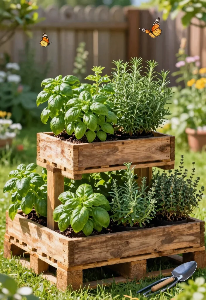 14 Easy Planter Boxes Ideas You Can Build in One Weekend - 1. Tiered Herb Garden 1