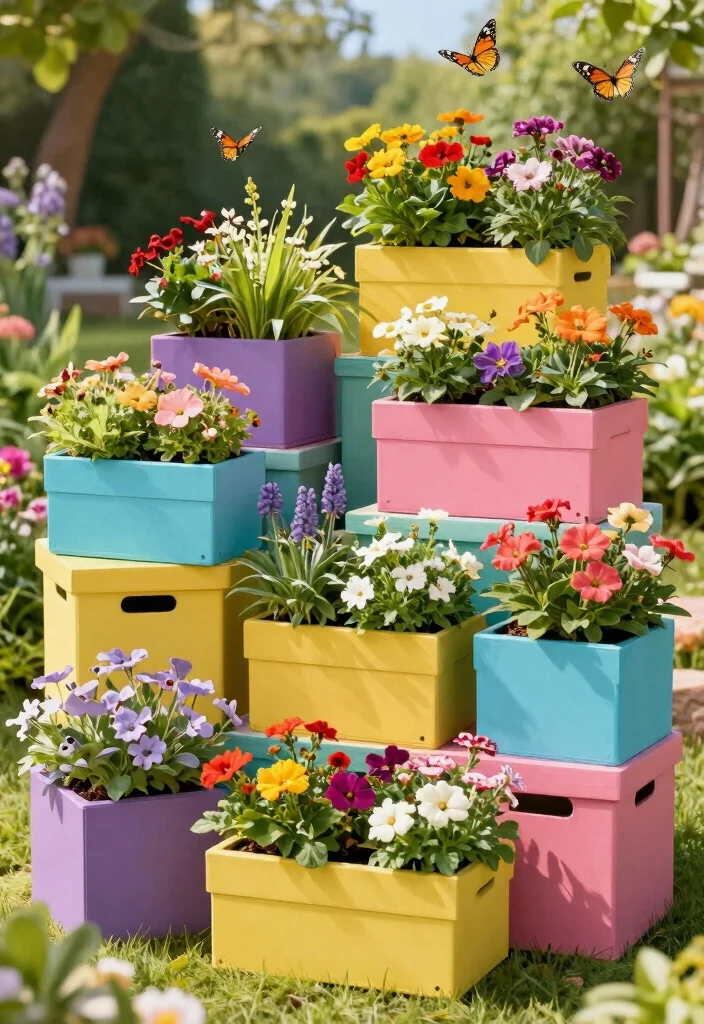 14 Easy Planter Boxes Ideas You Can Build in One Weekend - 3. Stackable Planter Box 1