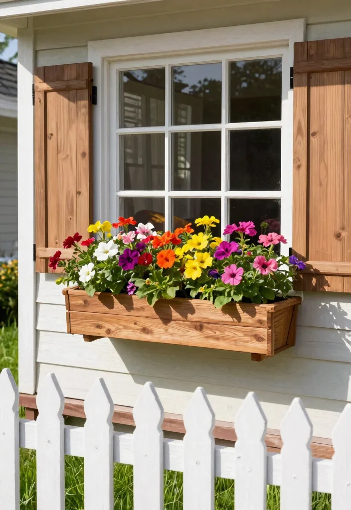 14 Easy Planter Boxes Ideas You Can Build in One Weekend - 6. Window Box Planters 1