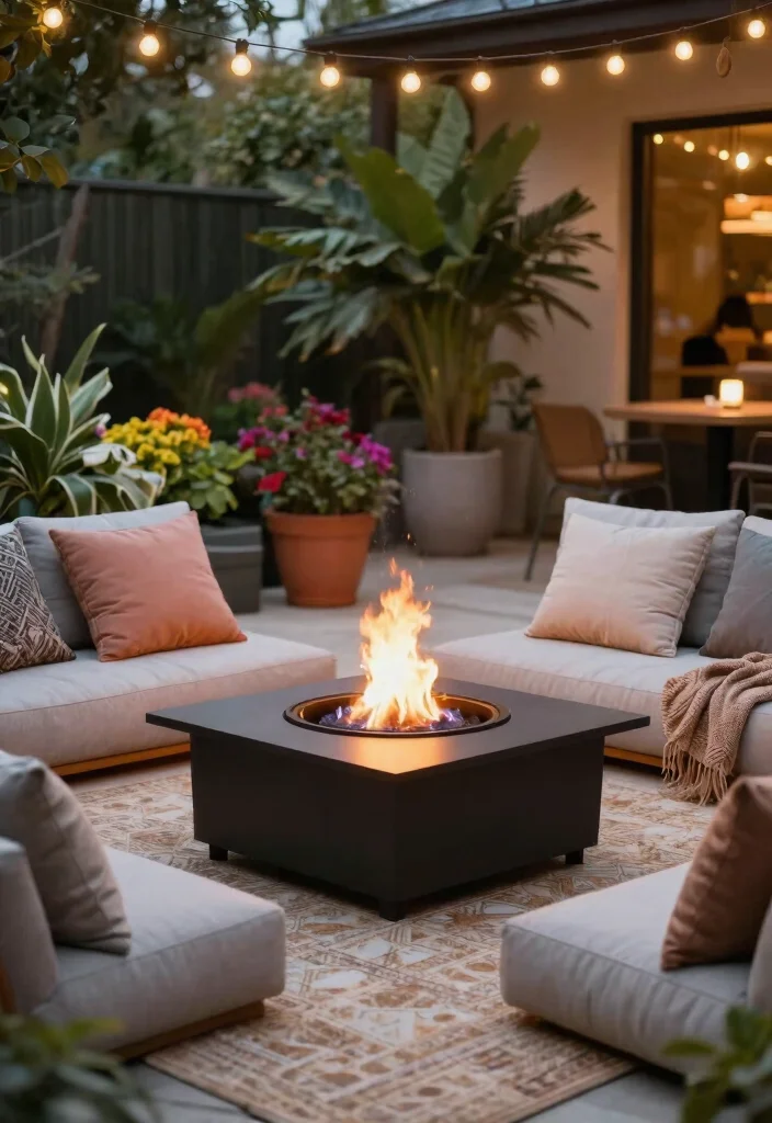 14 Fire Pit Table Ideas That Add Warmth Without Taking Up Your Whole Patio - 3. Coffee Table Fire Pit: Dual Purpose Delight 1