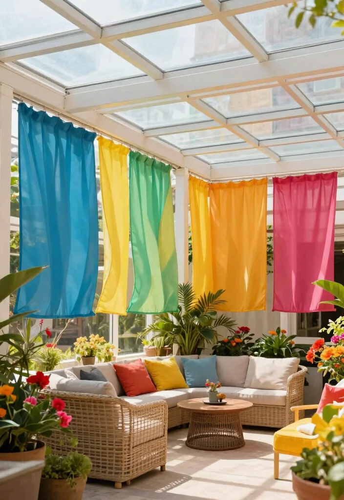 14 Glass Roof Pergola Ideas That Don't Turn Into an Oven in Summer - 9. Seasonal Shade Solutions 1
