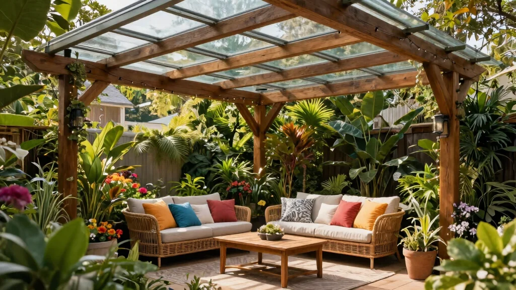 14 Glass Roof Pergola Ideas That Don't Turn Into an Oven in Summer