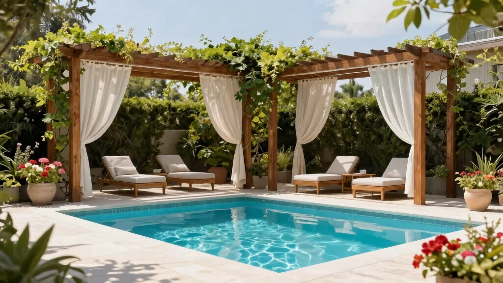 14 Pergola by Pool Ideas That Provide Full Shade All Day