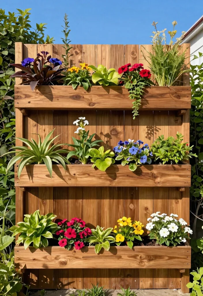 14 Wood Privacy Fence Ideas That Last 10+ Years Without Rotting - 11. Vertical Garden Fences: Combining Function with Flora 1