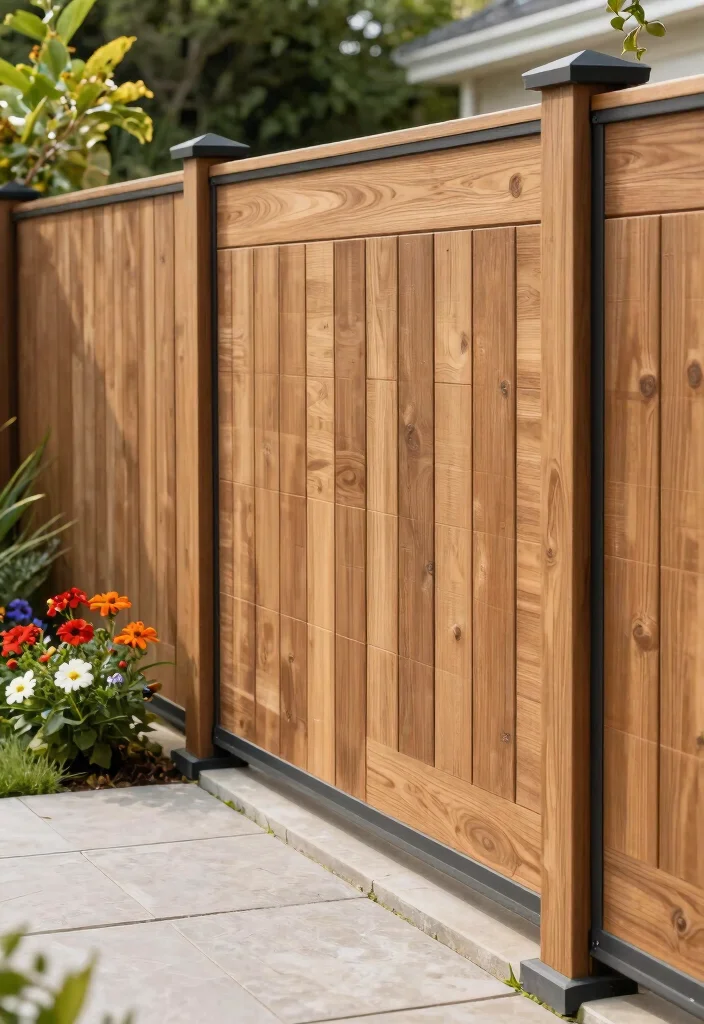 14 Wood Privacy Fence Ideas That Last 10+ Years Without Rotting - 2. Composite Wood Fences: A Sustainable Option 1