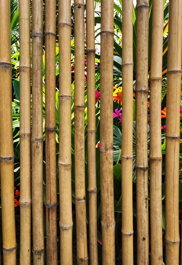 14 Wood Privacy Fence Ideas That Last 10+ Years Without Rotting - 4. Bamboo Fences: Exotic and Eco-Friendly 1