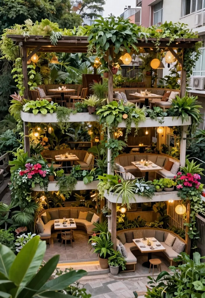 15 Boho Pergola Ideas That Provide Full Shade and Privacy - 9. Multi-Level Pergola 1