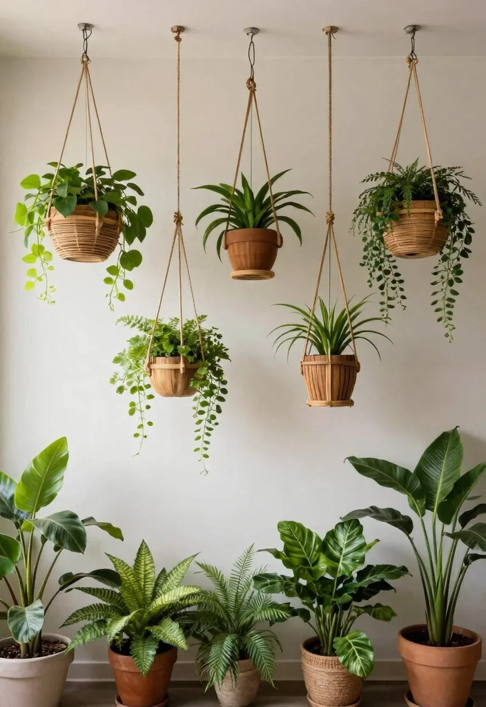 15 Ceiling Plant Hanger Concepts That Hold Multiple Pots Safely - 15. Eco-Friendly Materials for Sustainable Gardening 1