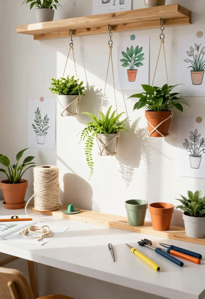 15 Ceiling Plant Hanger Concepts That Hold Multiple Pots Safely - 4. DIY Hanging Gardens: Personalize Your Space 1