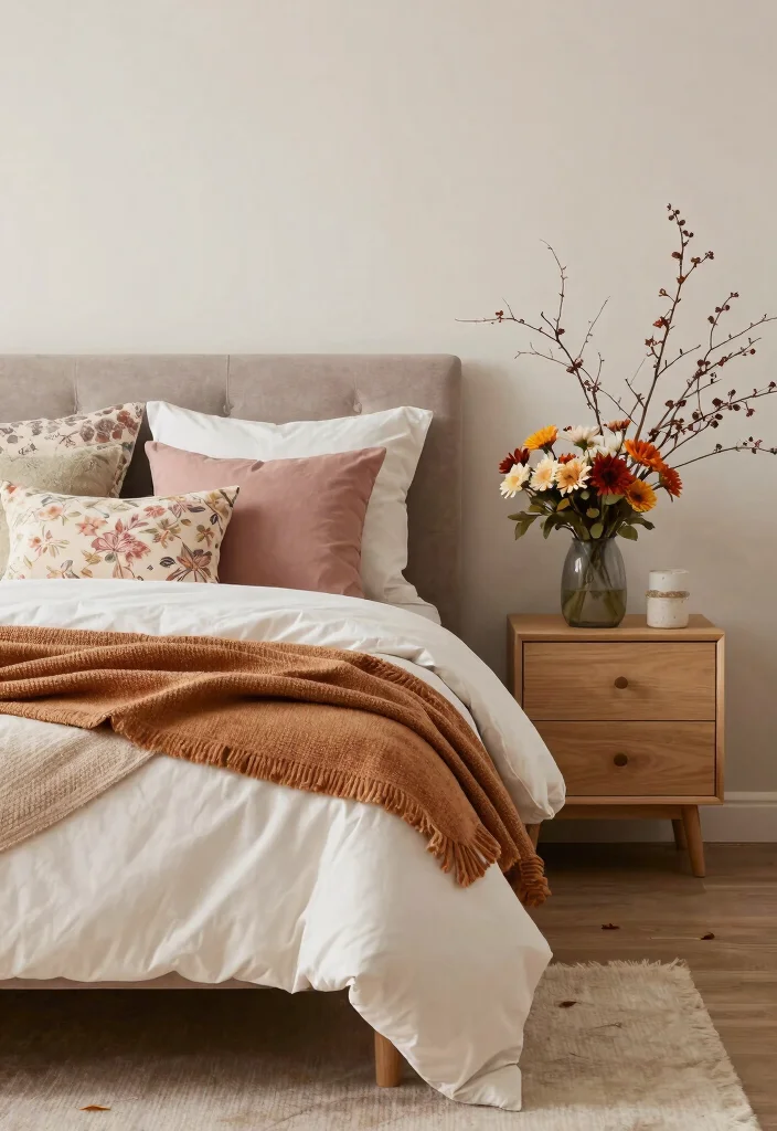 15 Farmhouse Decor Bedroom Ideas on a Budget That Look Cohesive - 15. Seasonal Decor Changes 1
