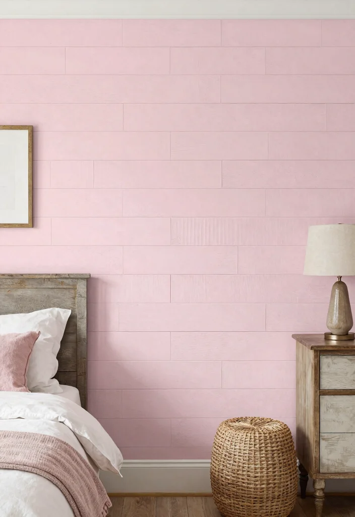 15 Farmhouse Decor Bedroom Ideas on a Budget That Look Cohesive - 8. Accent Walls with Paint or Wallpaper 1