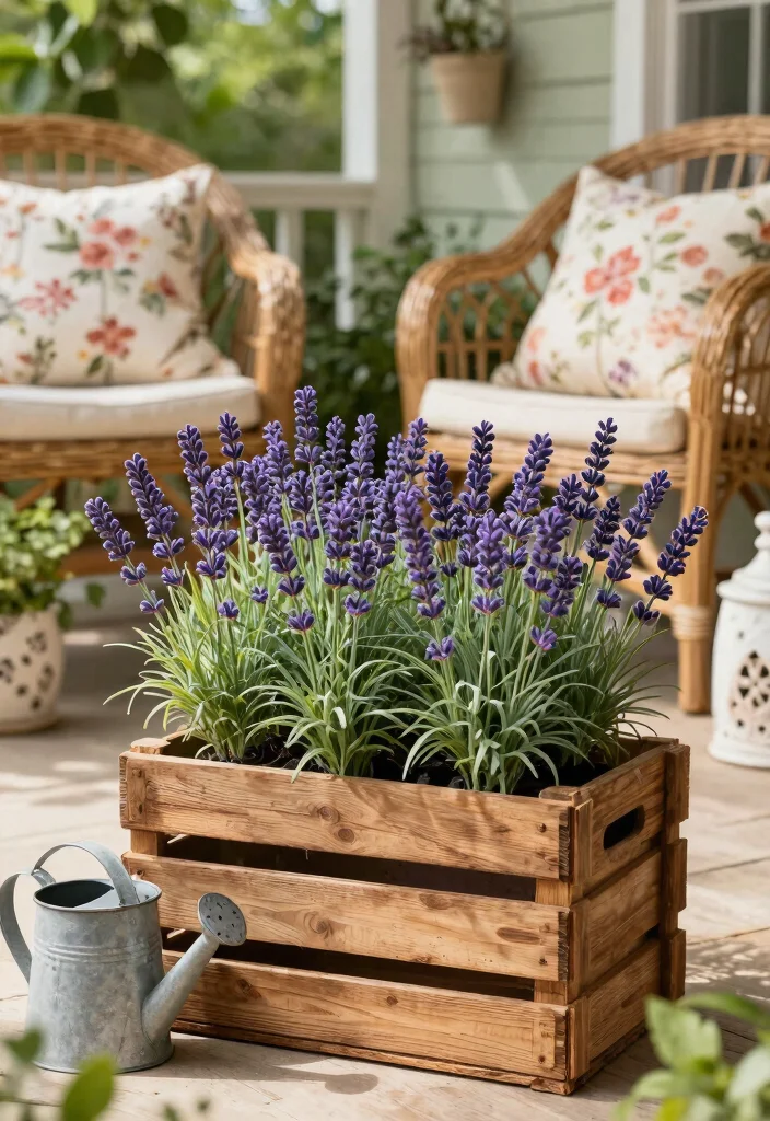 15 Faux Plants for Front Porch That Actually Fool Neighbors - 2. Charming Artificial Lavender 1