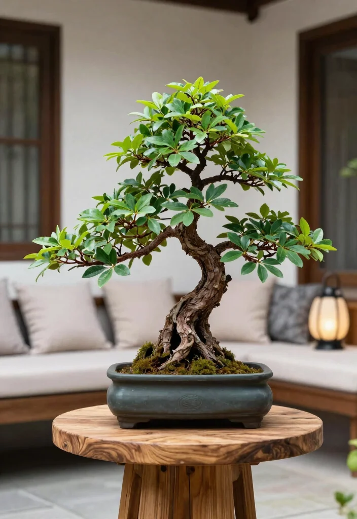 15 Faux Plants for Front Porch That Actually Fool Neighbors - 9. Unique Faux Bonsai Trees 1