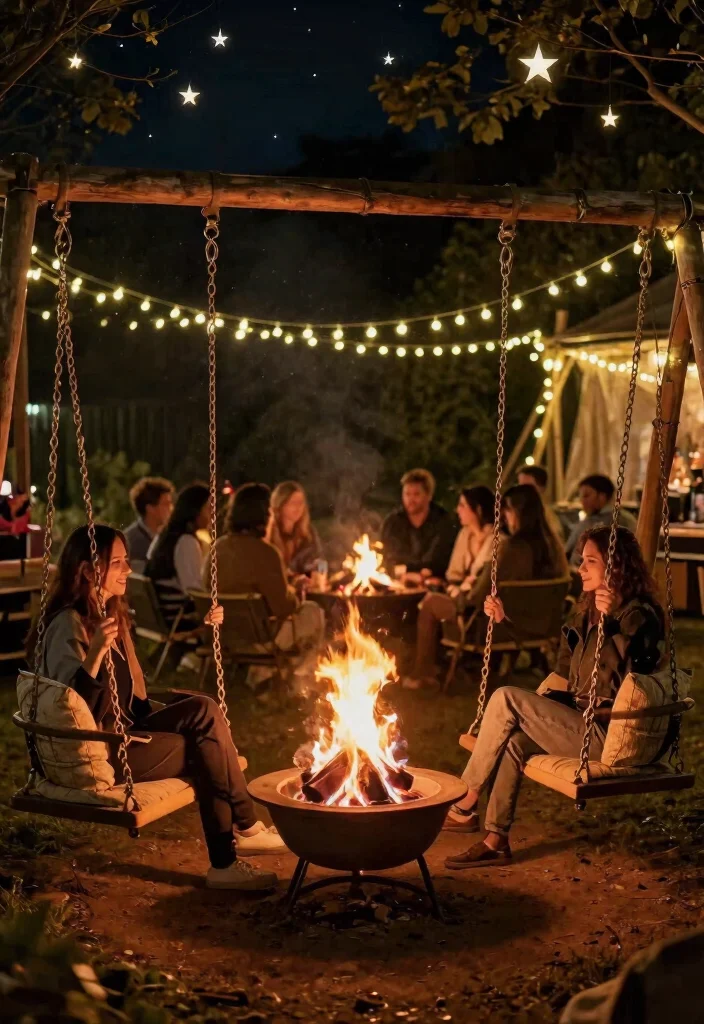 15 Fire Pit Swings That Hold Adults and Stay Safely Anchored - 10. Dual-Swing Design 1