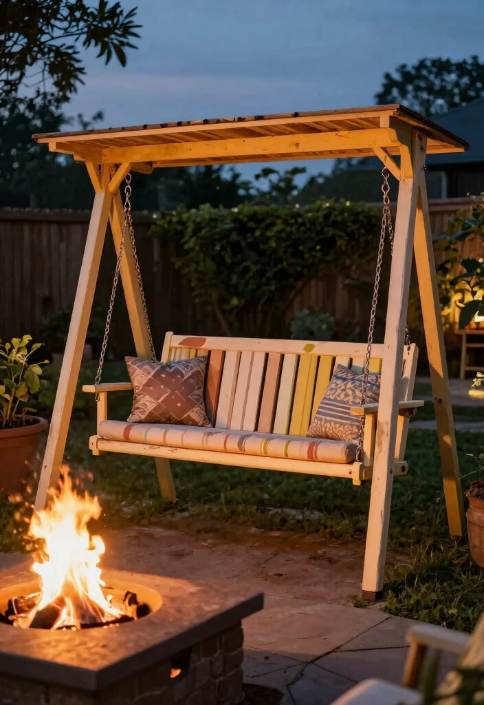 15 Fire Pit Swings That Hold Adults and Stay Safely Anchored - 15. Customizable Fire Pit Swing 1
