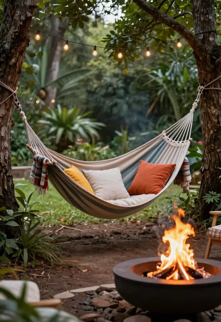 15 Fire Pit Swings That Hold Adults and Stay Safely Anchored - 3. Cozy Hammock Fire Pit Swing 1
