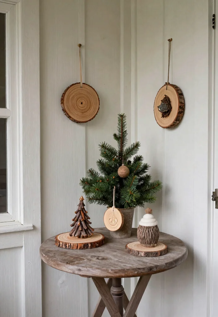 15 Front Porch Christmas Ideas That Welcome Without Clutter - 12. Unique DIY Elements 1