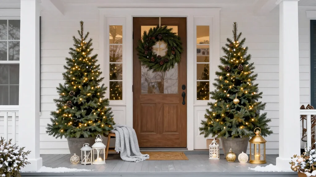 15 Front Porch Christmas Ideas That Welcome Without Clutter