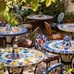 15 Mosaic Patio Table Ideas You Can DIY Without Breaking Tiles