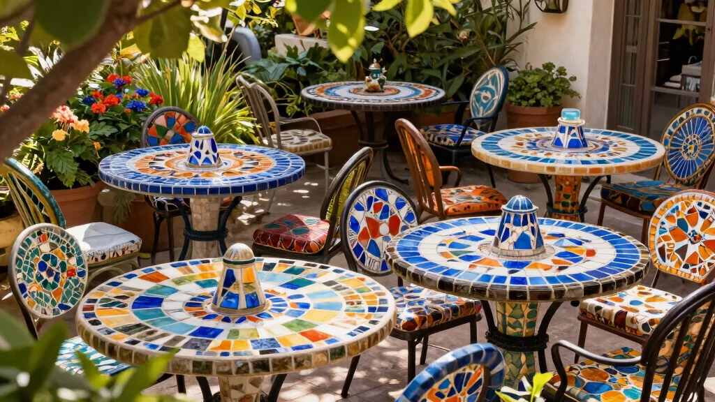 15 Mosaic Patio Table Ideas You Can DIY Without Breaking Tiles