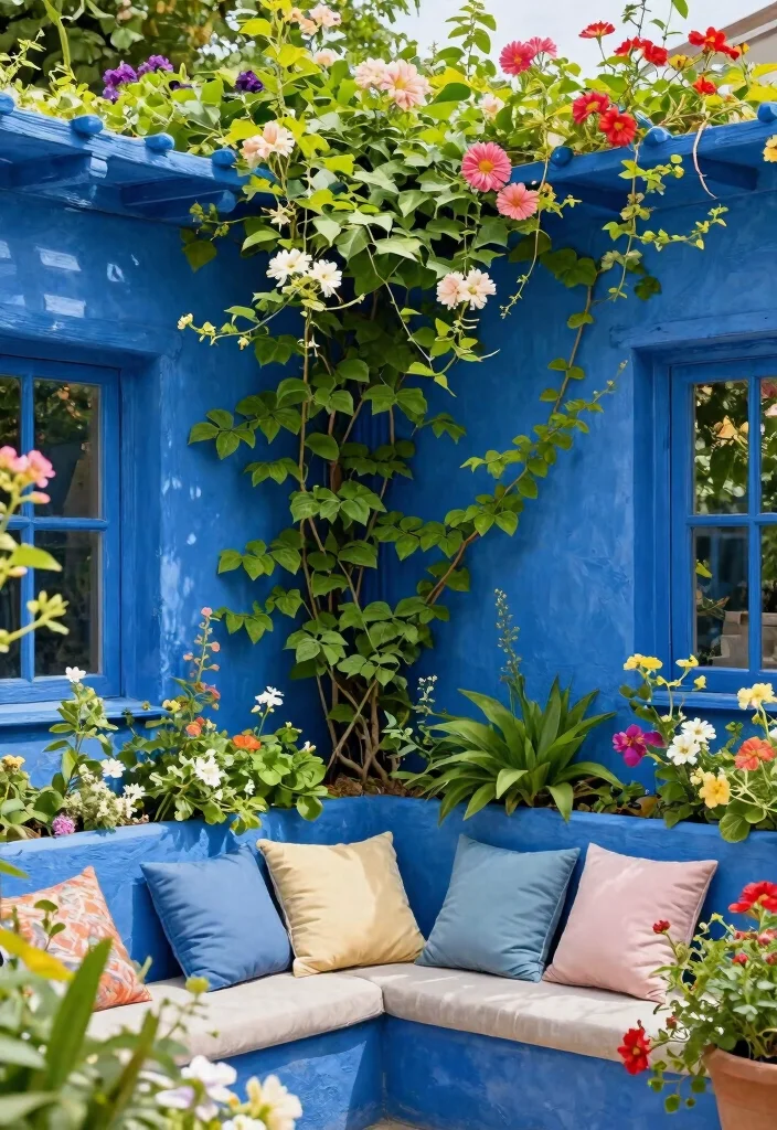 15 Outdoor Wall Paint Ideas That Don't Fade in Direct Sunlight - 3. Rich Indigo Blue 1