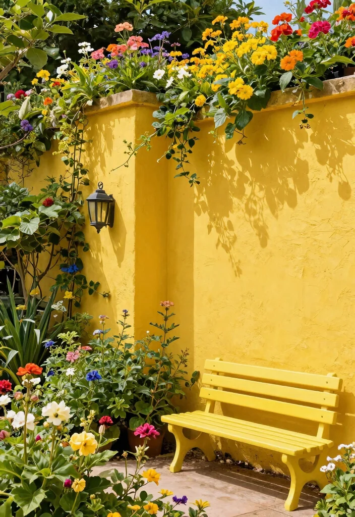 15 Outdoor Wall Paint Ideas That Don't Fade in Direct Sunlight - 7. Sunny Mustard Yellow 1