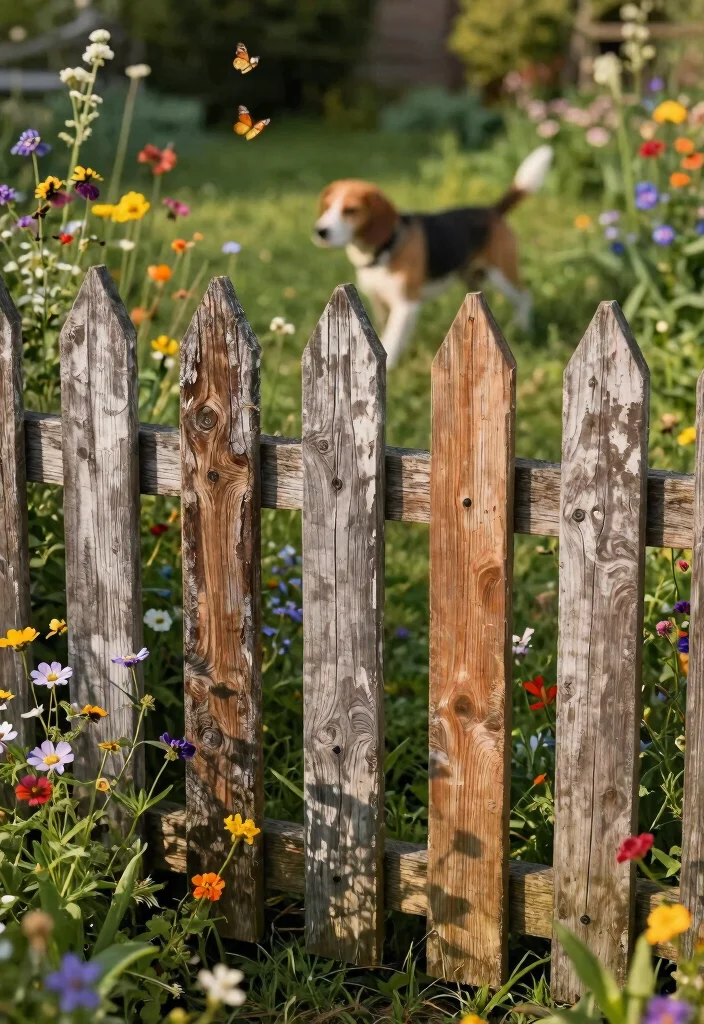 15 Post and Rail Fence Ideas That Keep Pets In Without Blocking Views - 1. Rustic Charm with Weathered Wood 1