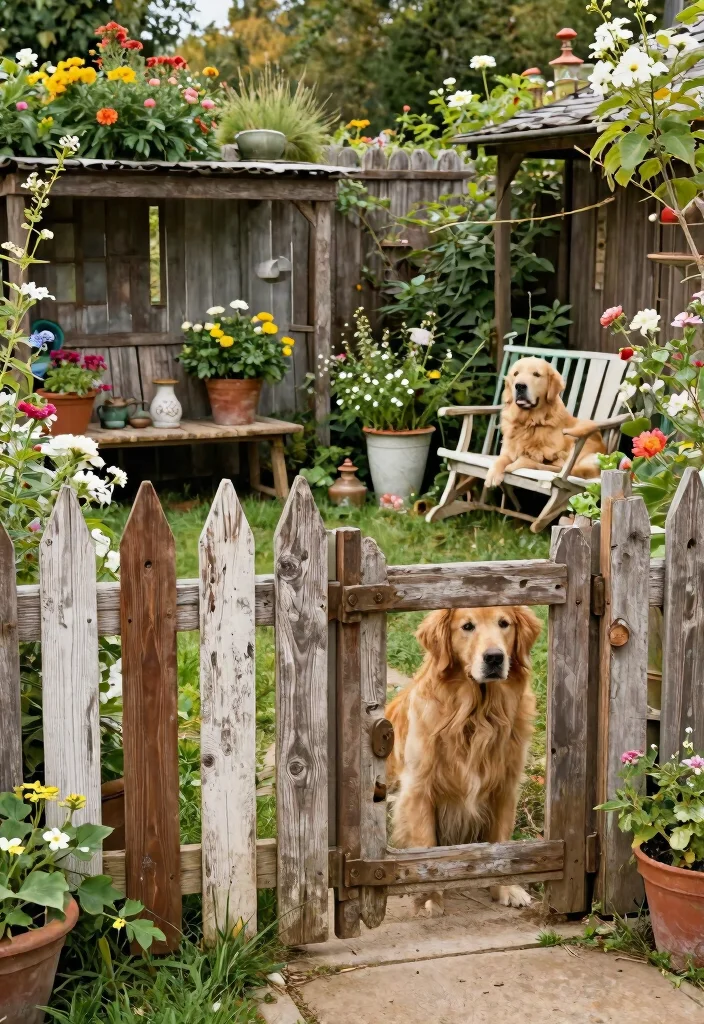 15 Post and Rail Fence Ideas That Keep Pets In Without Blocking Views - 10. Vintage Farmhouse Fencing 1