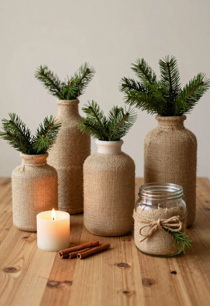 15 Rustic Farmhouse Christmas Ideas on a Budget That Look High-End - 12. Decorative Jute Wraps 1