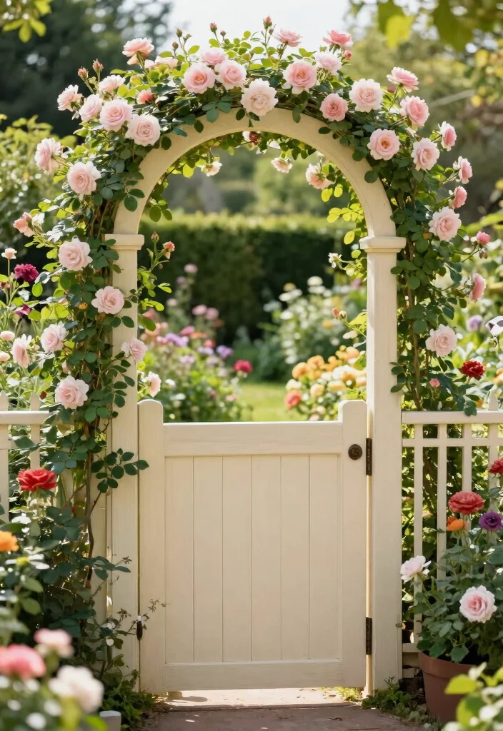 15 Wooden Fence Gate Ideas That Don't Sag After One Season - 4. Garden Gate with Arched Top 1