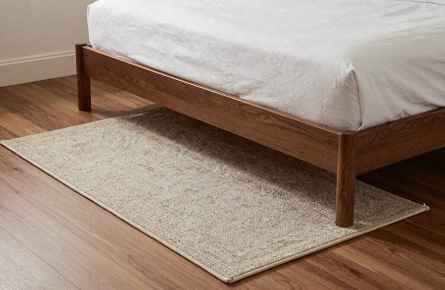 10 Best Area Rugs for Under King Size Beds 4 8x10 rug framing bed space