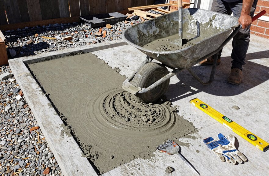 5 Steps to Extend Your Concrete Patio 5 bag mixed vs truck concrete delivery tradeoffs