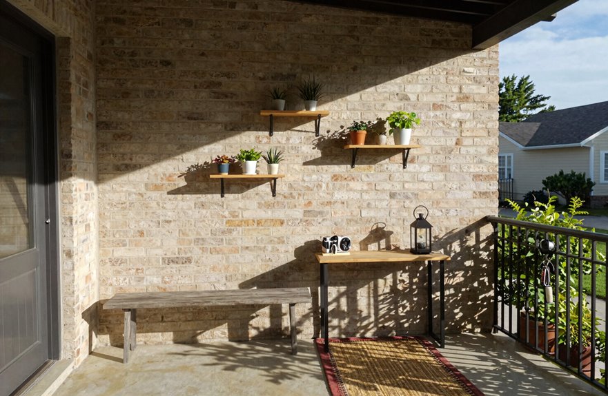 decluttered porch welcoming space