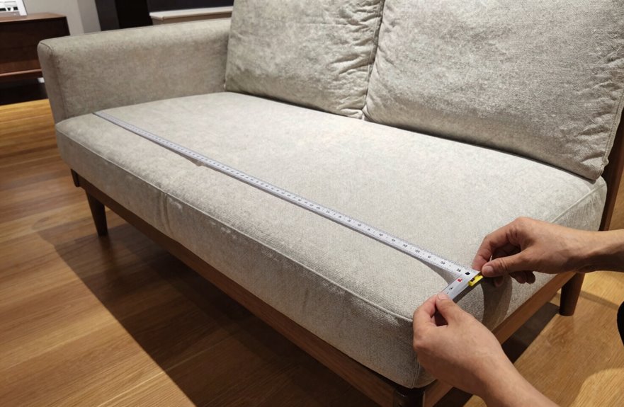 Standard Sofa Seat Height 4 feet flat thigh height alignment check