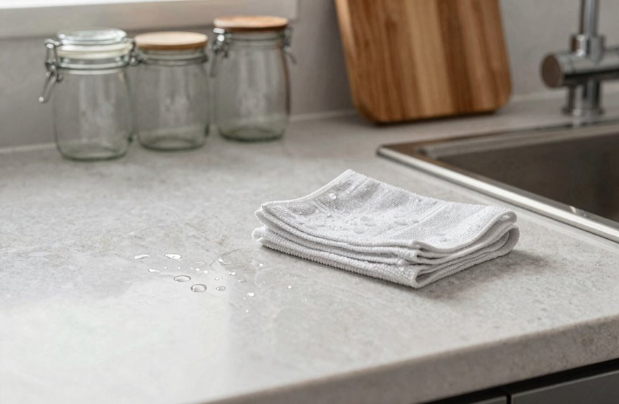 microfiber cloths baking soda stone safe cleaners