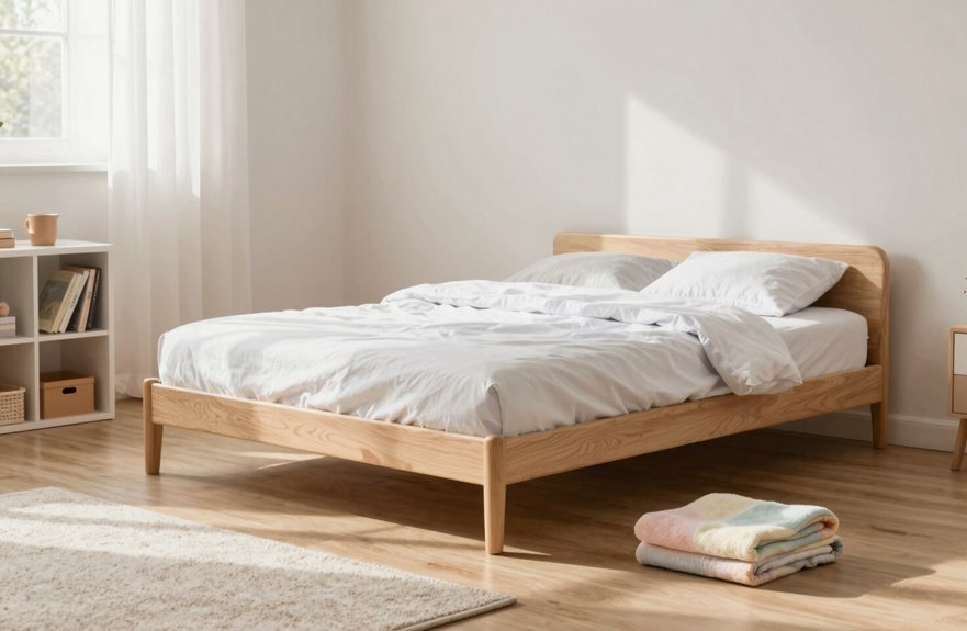Best Twin Size Bed Frames for Small Spaces 3 montessori floor beds with rails
