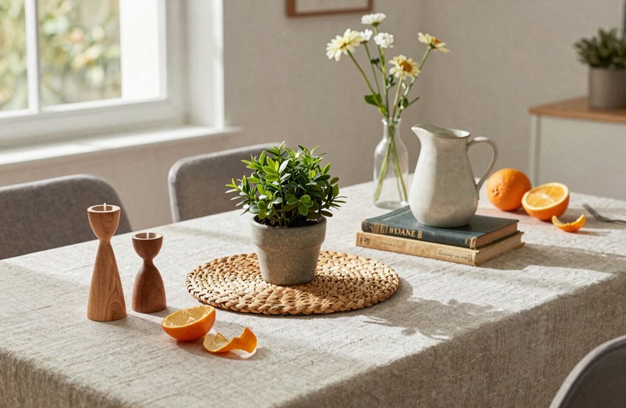 6 Ways to Decorate Your Everyday Dining Room Table 6 seasonal table refresh with everyday items