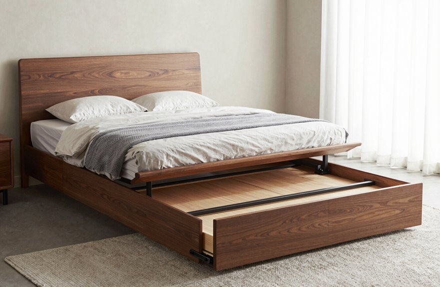 5 Bed Frame Types to Match Your Bedroom Style 4 storage bed frames maximize under bed space